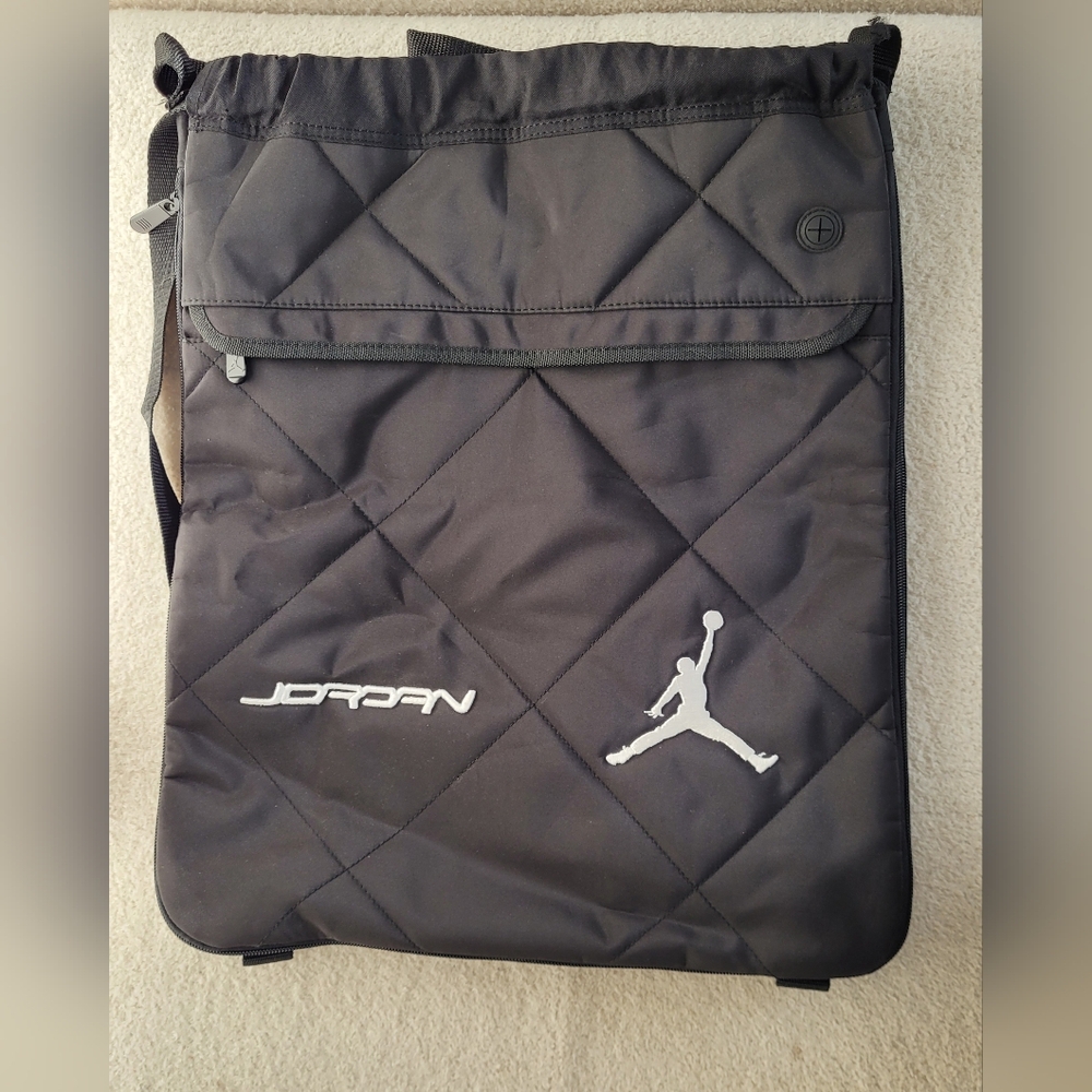 Jordan Quilted Black Backpack